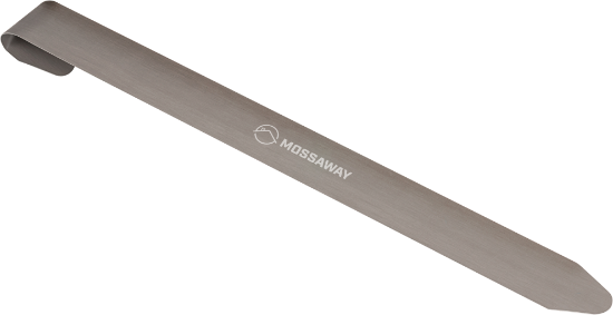 Mosebeslag i sink for steintak - 40x440 mm.