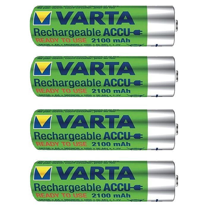 Batterier til Canopy Magnetic led light - 4 stk oppladbare aa/hr6/1,2v/2100mah - Hjem & Fritidsshoppen.no