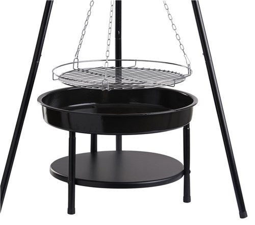 Bålpanne TRIPOD 52CM m/grillrist - Hjem & Fritidsshoppen.no