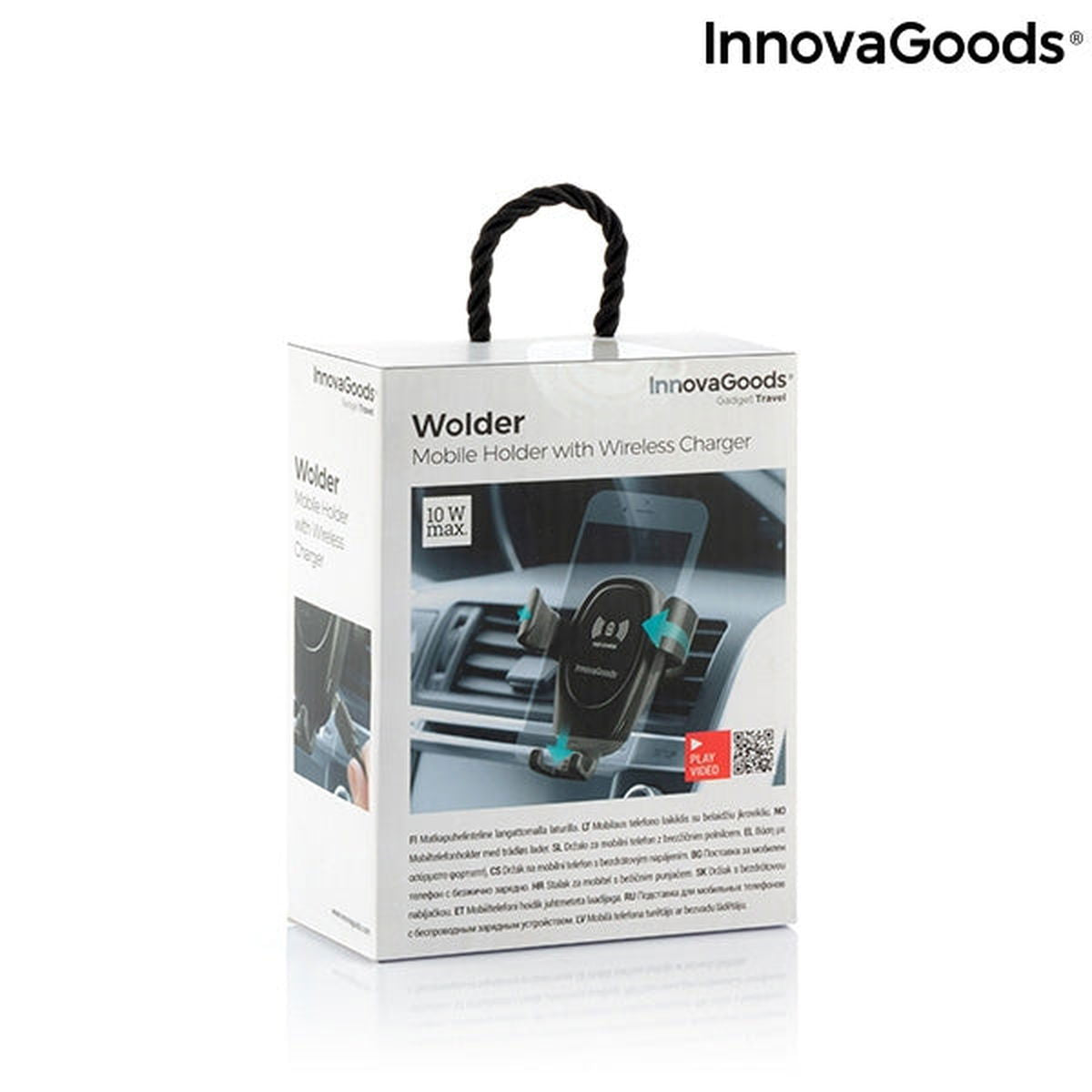 Holder for mobiltelefon, med trådløs lading fra InnovaGoods - Hjem & Fritidsshoppen.no