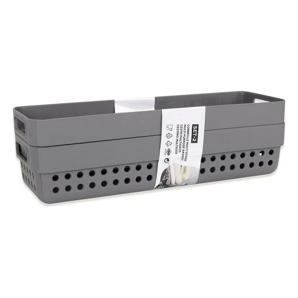 Plastkurv 24x7,5x5cm 2-pakning - Hjem & Fritidsshoppen.no
