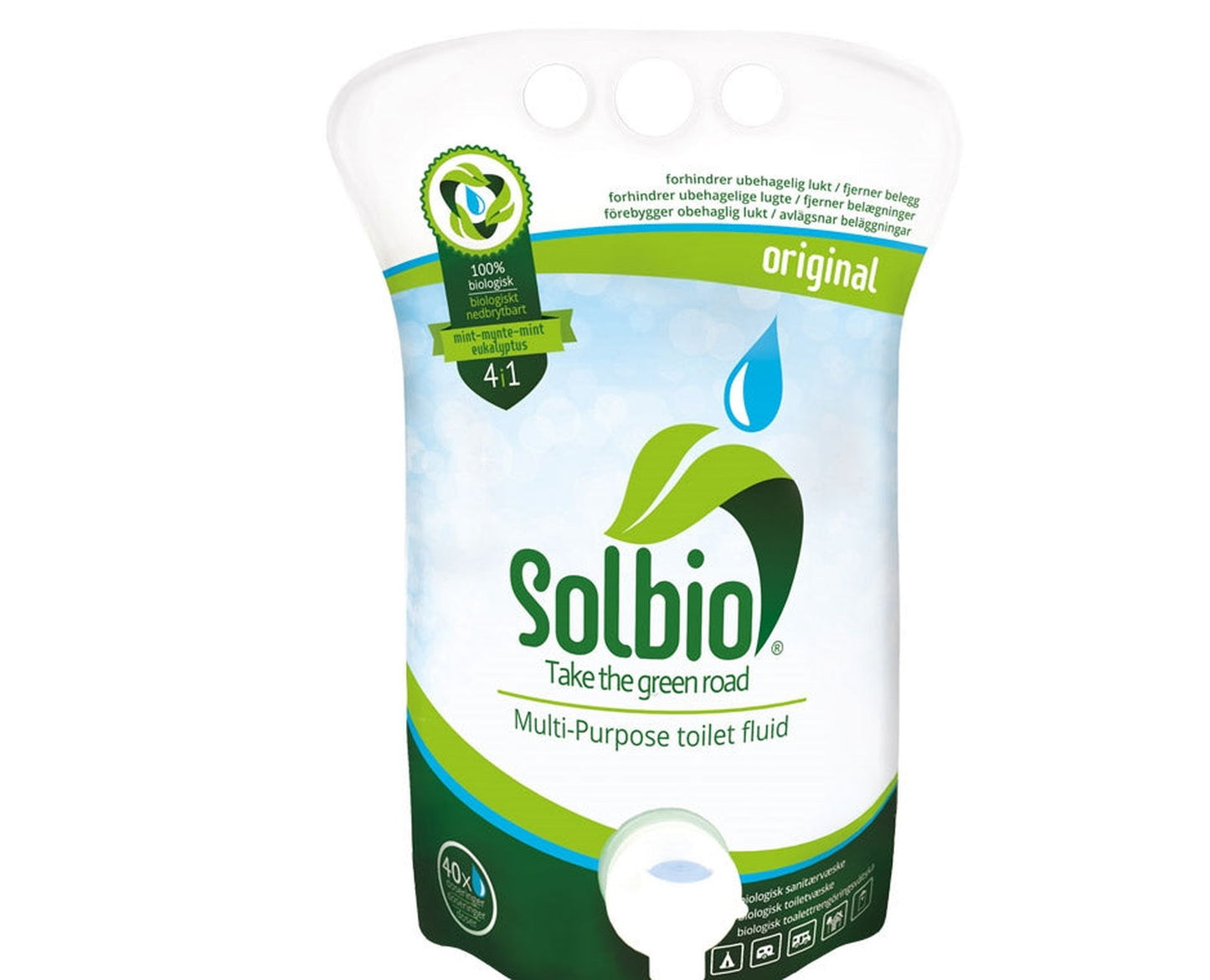 Sanitærvæske Solbio Original 1,6 l - Campingvogn og bobil sanitær - Hjem & Fritidsshoppen.no