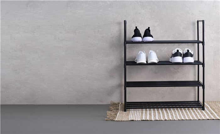 Skohylle m/4hyller 65x30x74cm sort - Hjem & Fritidsshoppen.no