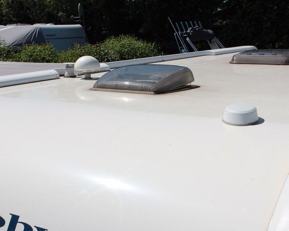 Antenne Tertek Caravan m/120cm mast hvit
