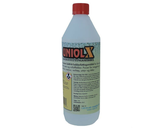 Avfettingsmiddel Uniol X 1l - nesten luktfritt kaldavfetting! - Hjem & Fritidsshoppen.no