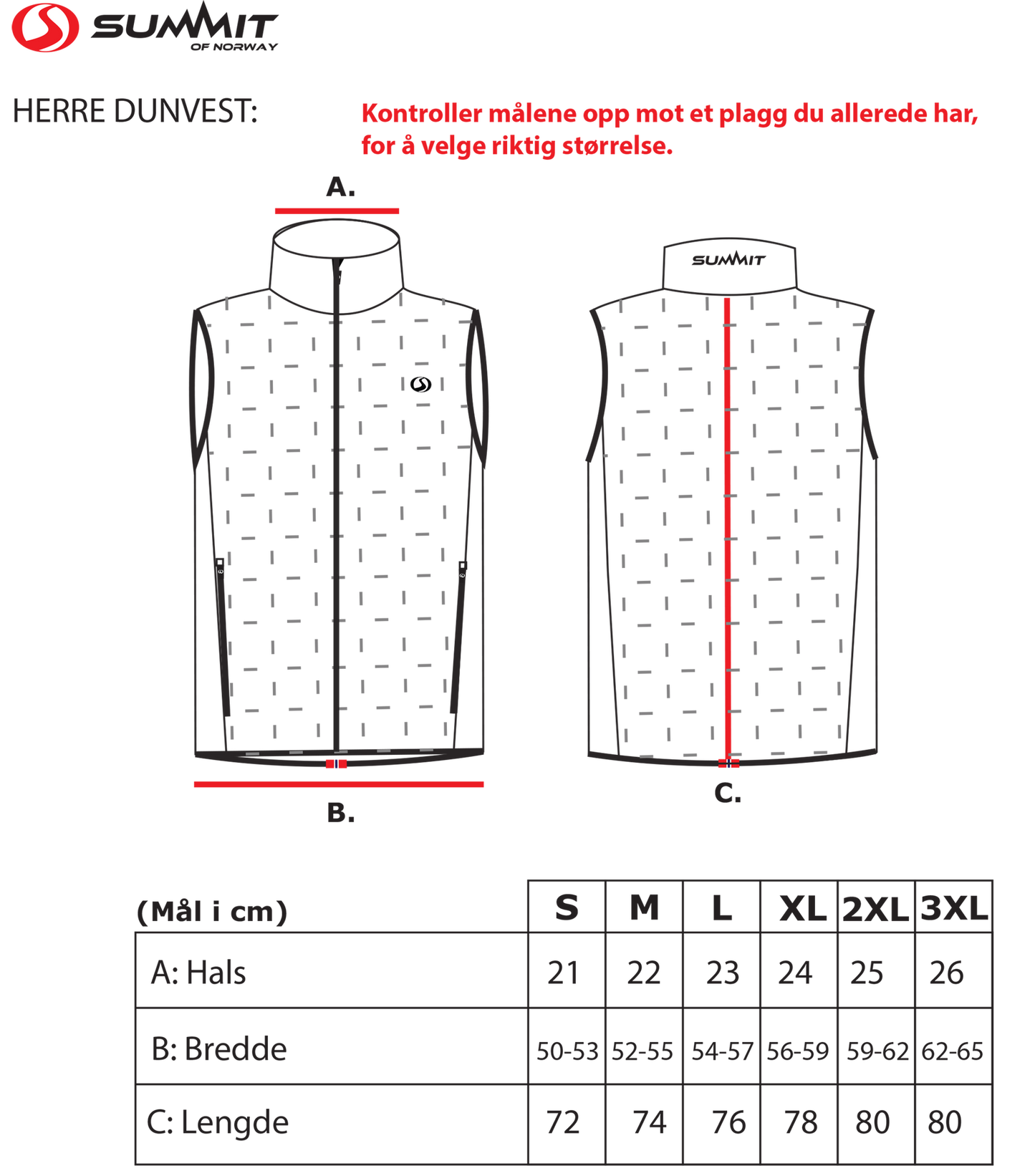 Dunvest herre fra Summit of Norway - Hjem & Fritidsshoppen.no