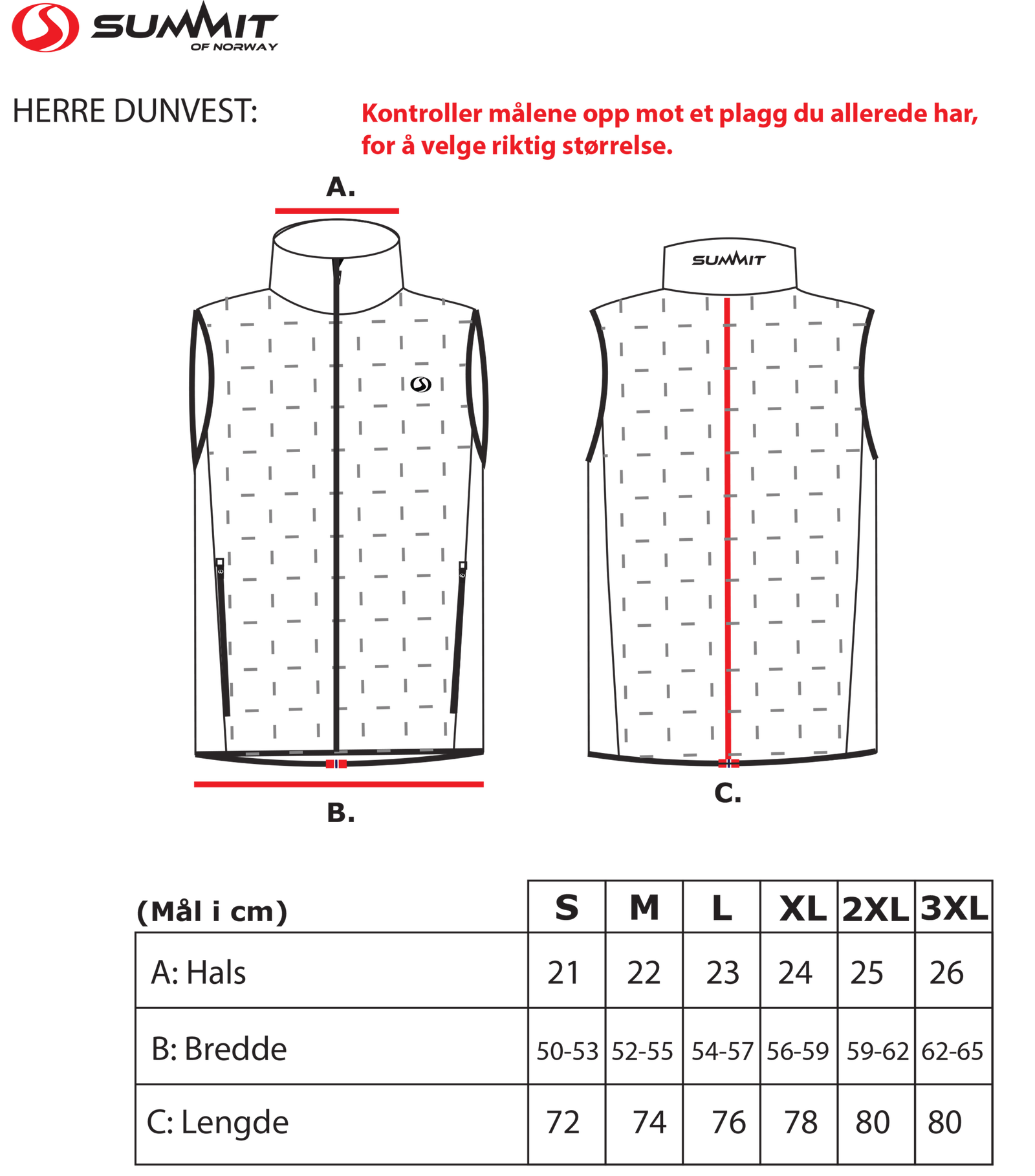 Dunvest herre fra Summit of Norway - Hjem & Fritidsshoppen.no