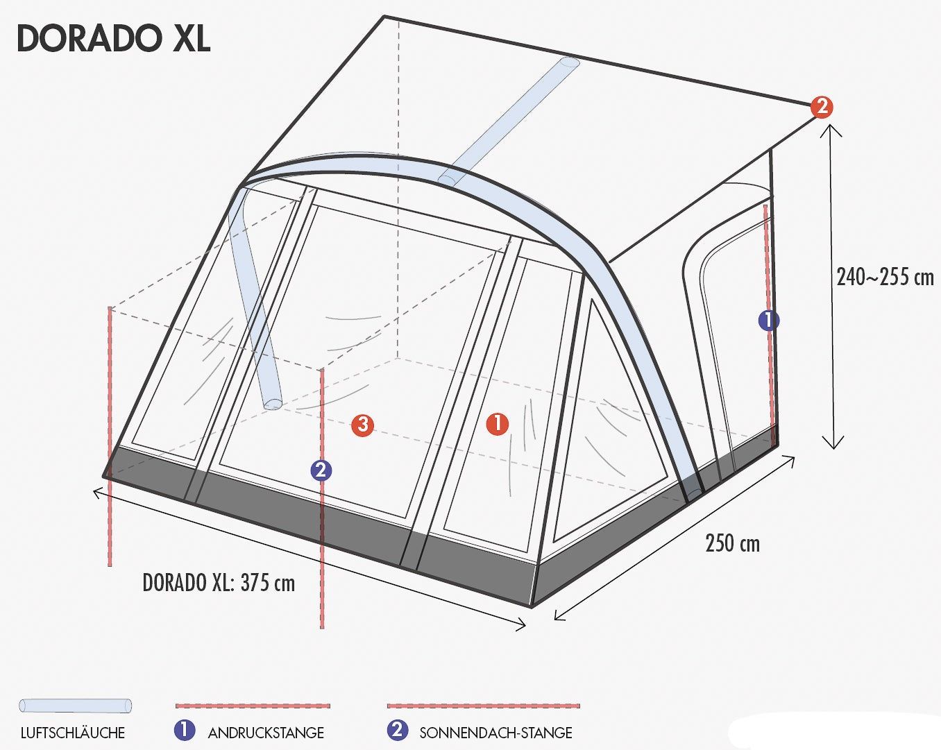 Telt Westfield Dorado 375 inkl Advanced Air System ( AAS) - Hjem & Fritidsshoppen.no