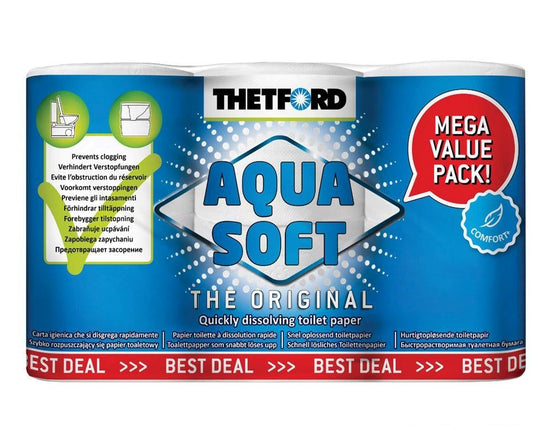 Toalettpapir Thetford Aqua Soft 4+2stk - Hjem & Fritidsshoppen.no