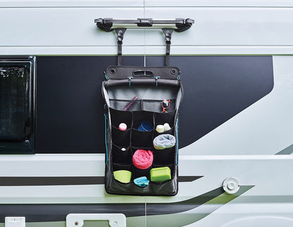 bruksområder til thule fixation kit vist på en campingvogn