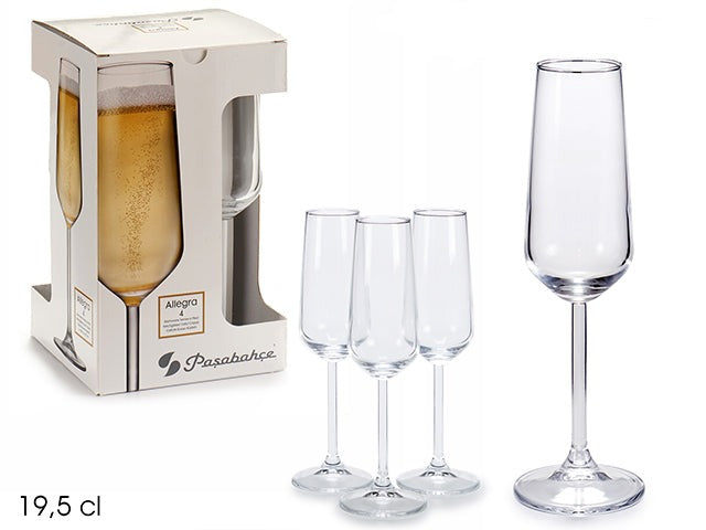 Champagneglass fra Pasabahce, festglass for fire