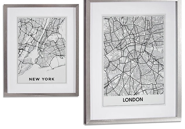 Bilde - kart London-New York