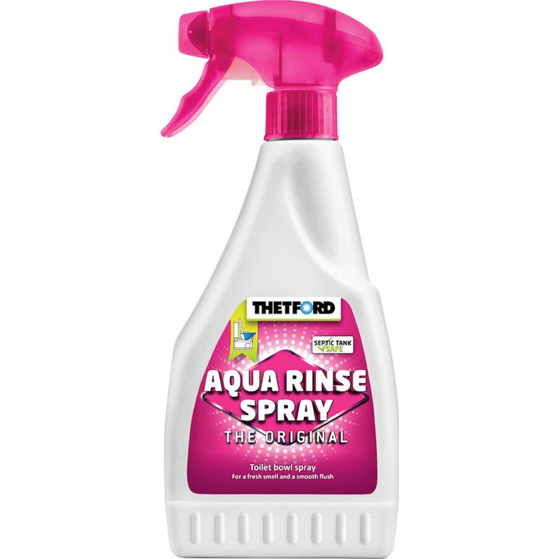 Thetford Aqua Rinse sprayflaske på hvit bakgrunn